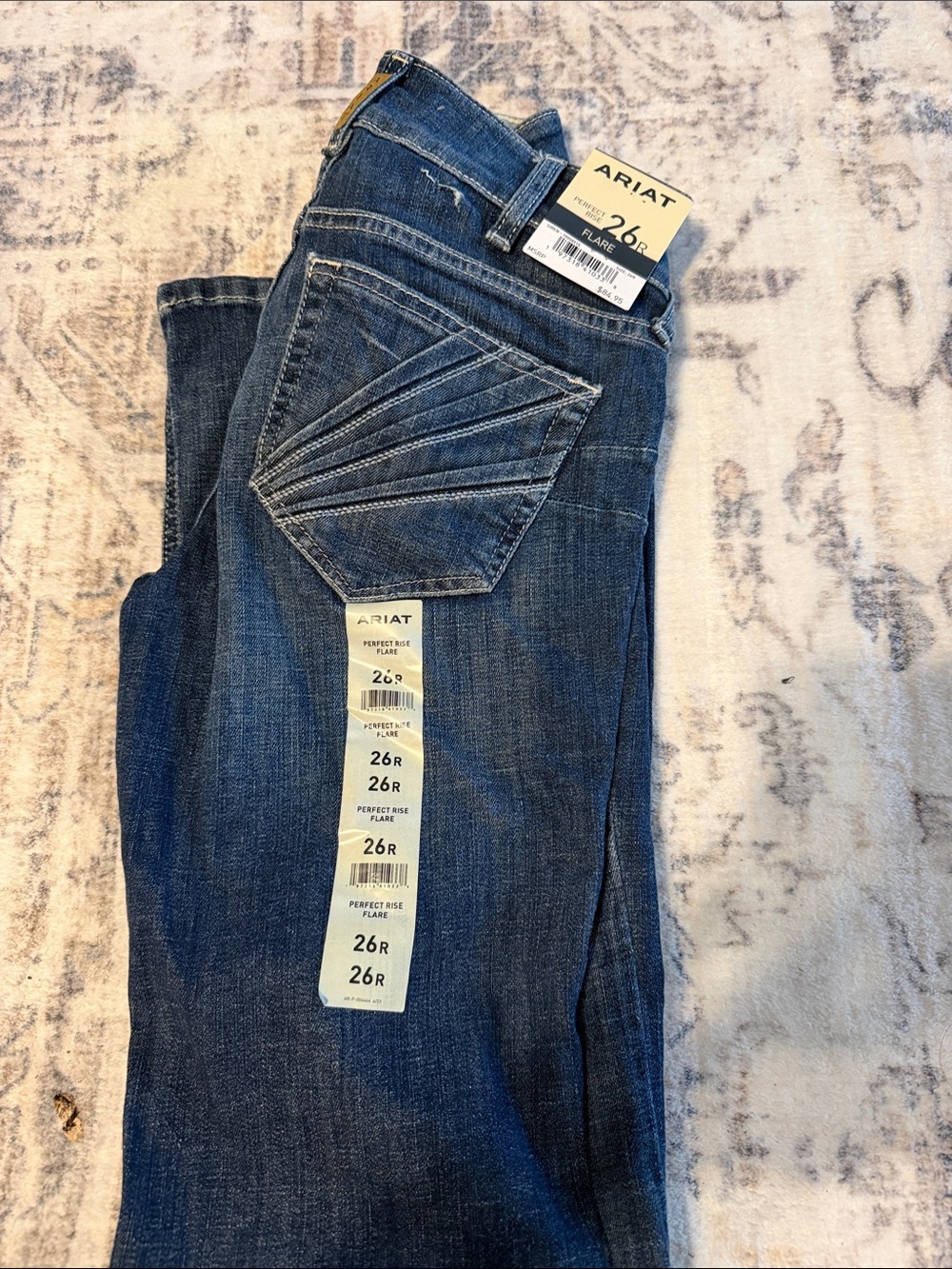 Ariat Women's Flare Jeans - Dark Blue Denim